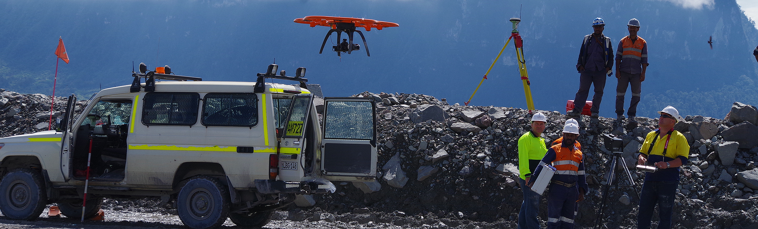 Vermessung einer Mine mit dem Aibot X6 UAV